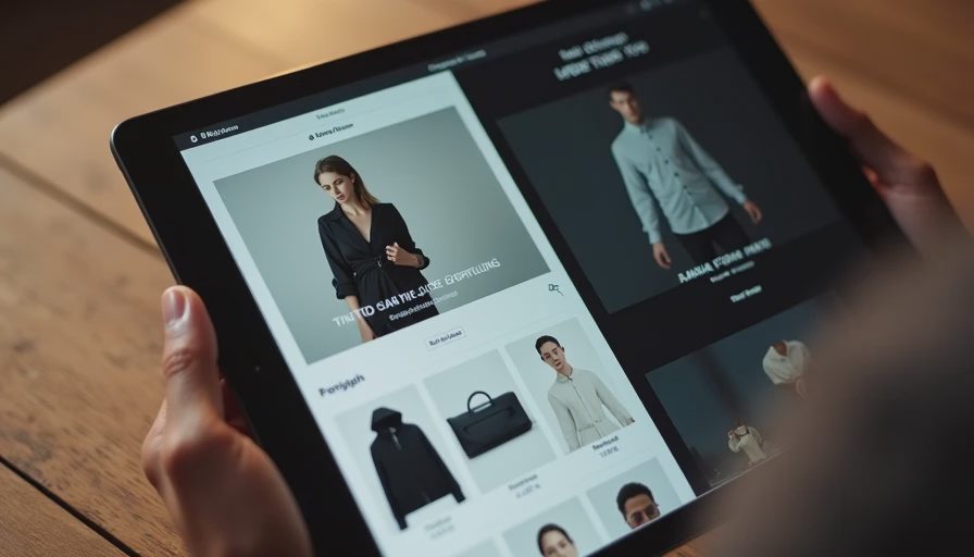 TikTok Shop Live Commerce vs Static Product Page Conversion Comparison Split-screen tablet displaying a TikTok Shop live shopping session with real-time conversion metrics versus a static product page, illustrating the gap between viral attention and actual purchase behavior in fashion social commerce.