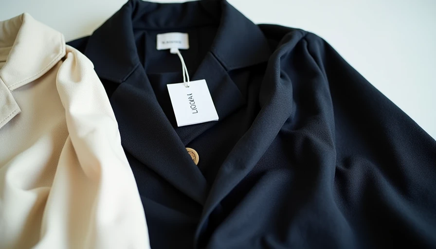 Private label apparel garment tag compared side by side with a national brand label, illustrating the shift toward store-owned brands as margin pressure builds in U.S. retail.