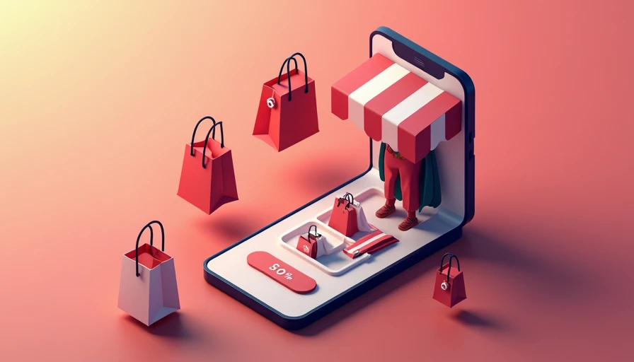 Illustration for online apparel retail industry changes