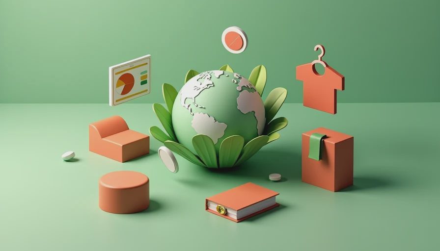 Illustration for sustainable fashion brand strategy updates
