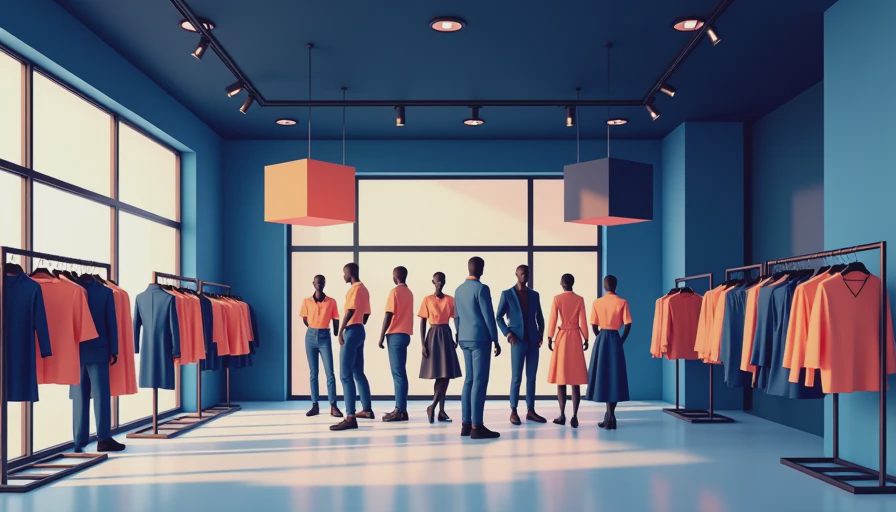 Illustration for how US fashion retail adapts to trend cycles